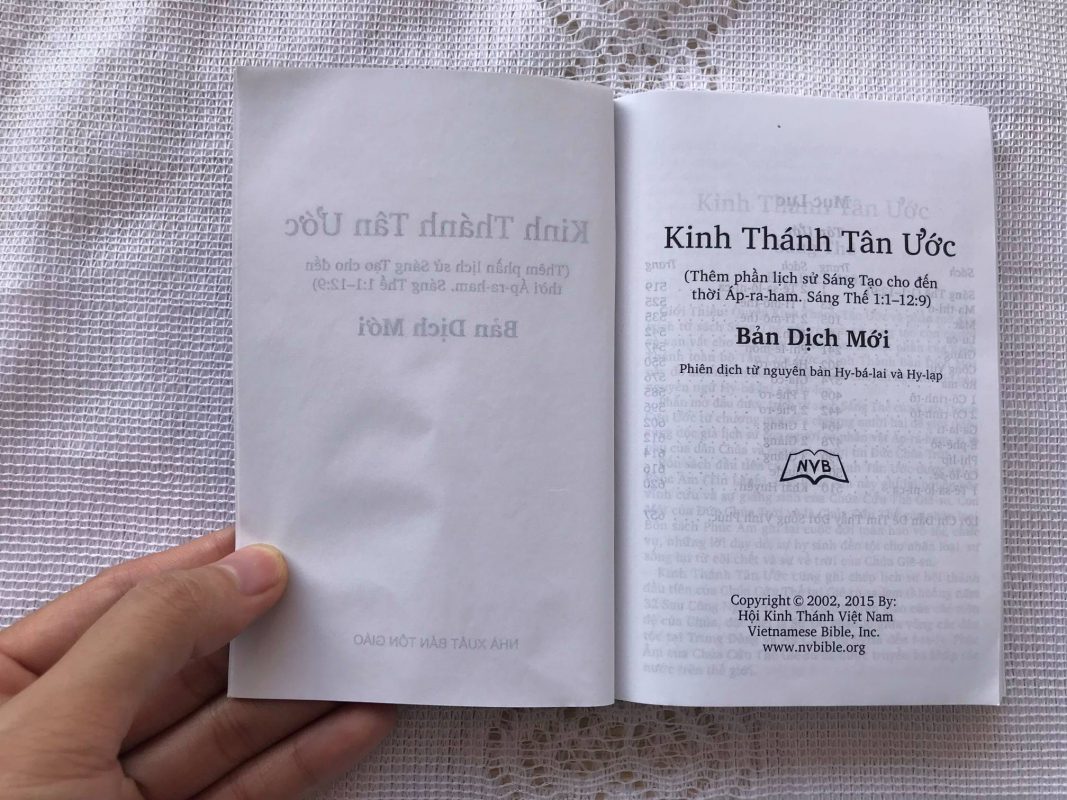 Kinh thánh bỏ túi bìa xanh